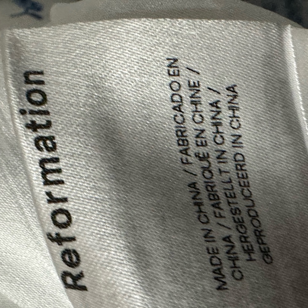 Reformation Coucou Hanna Linen Dress. Sz: 8 - Picture 12 of 14